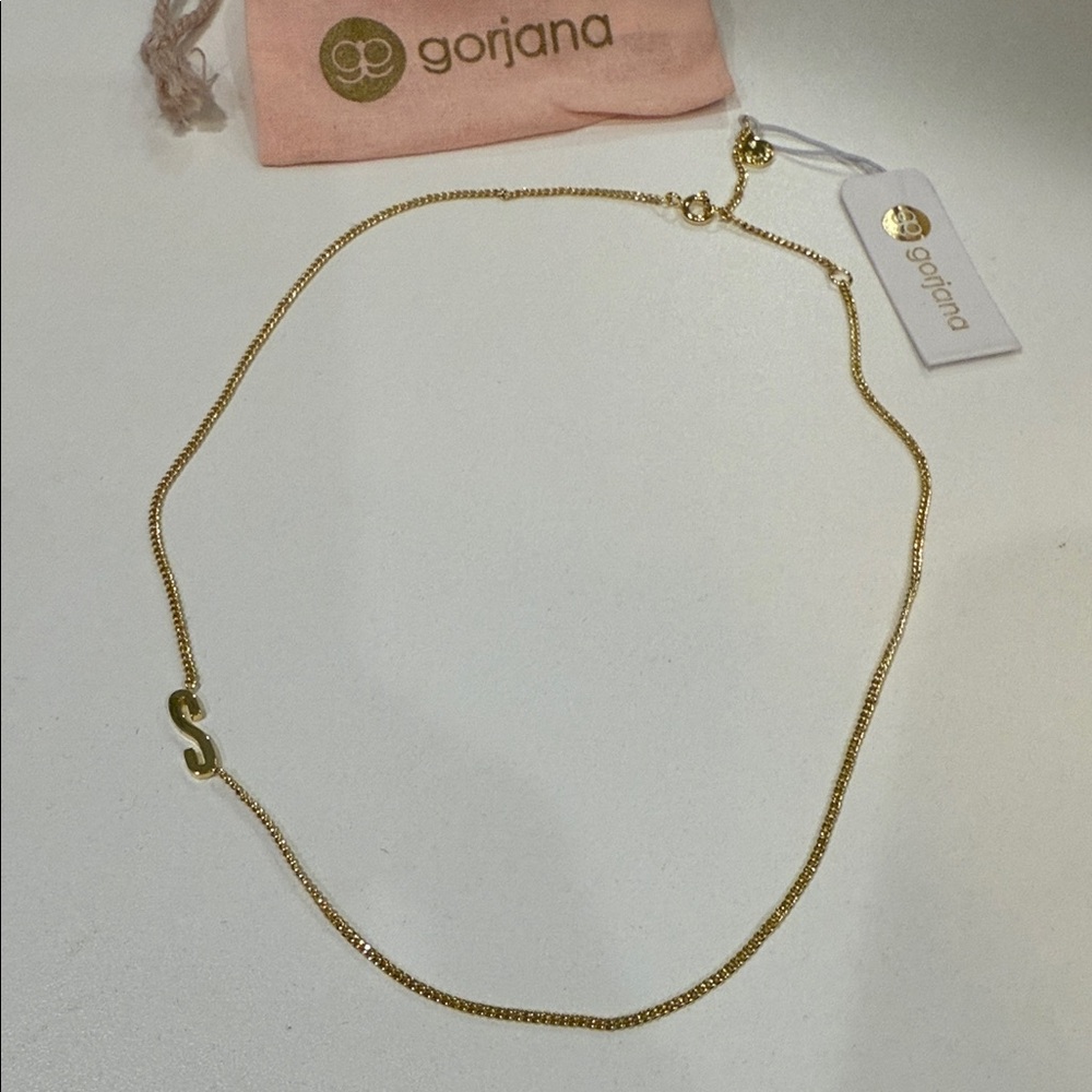 Gorjana Gold Chain Initial S Necklace